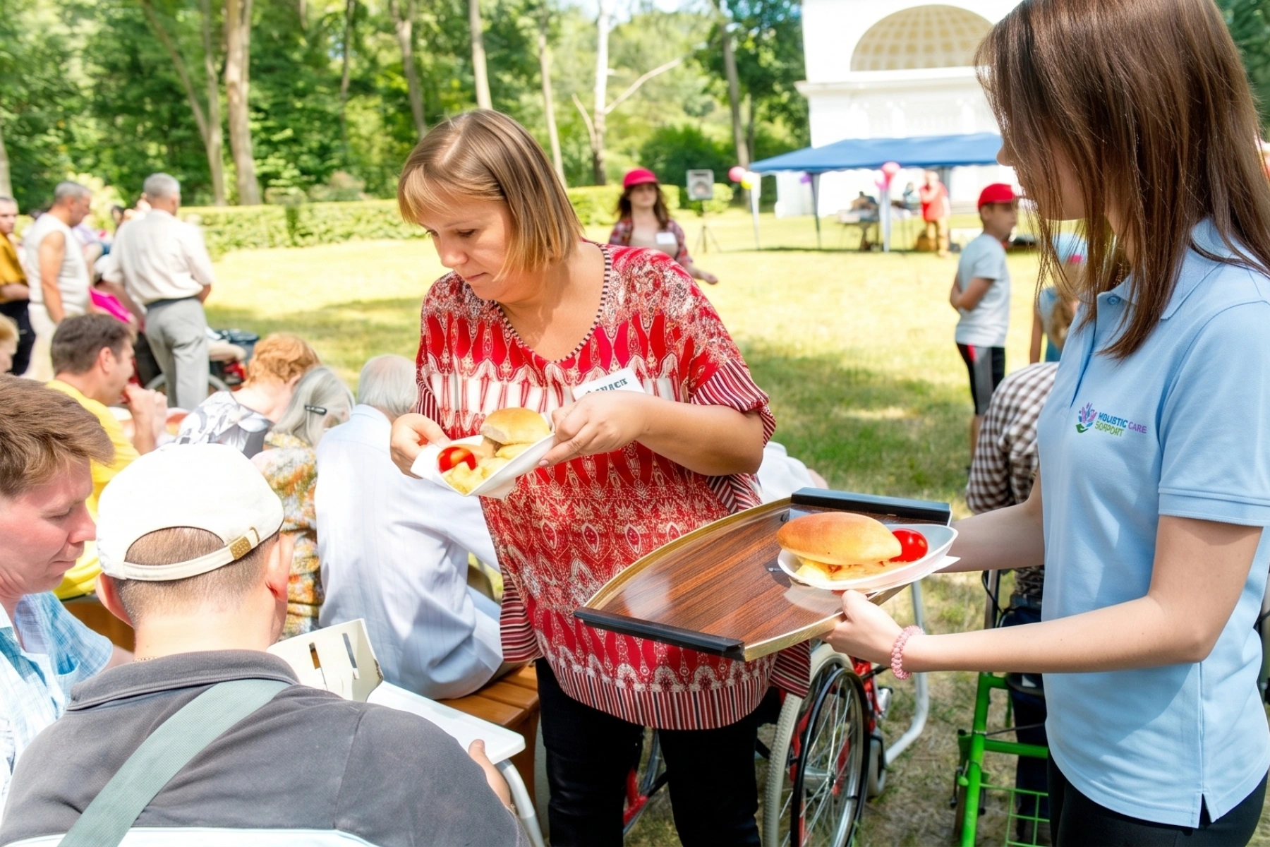 Annual city picnic for people with special needs Cerebral palsy